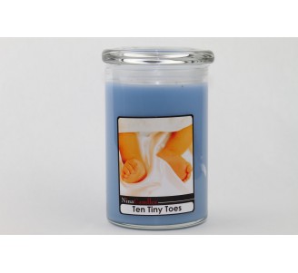 Ten Tiny Toes (Blue) Jar - Large (24oz)