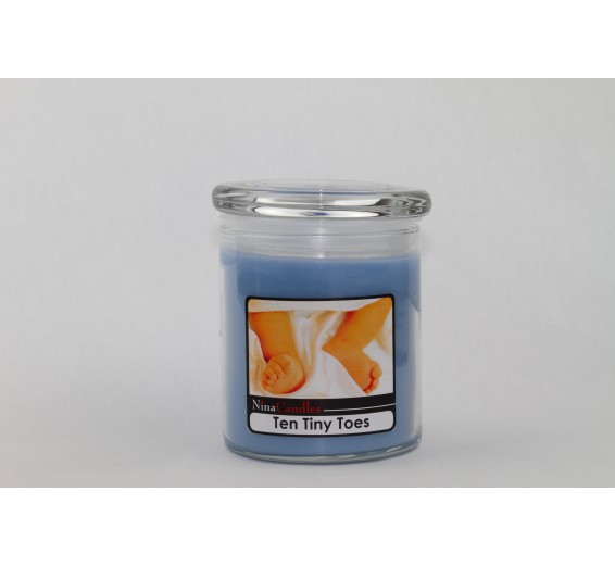 Ten Tiny Toes (Blue) Jar - Medium (15oz)