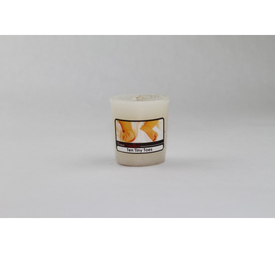 Ten Tiny Toes (White) Votive